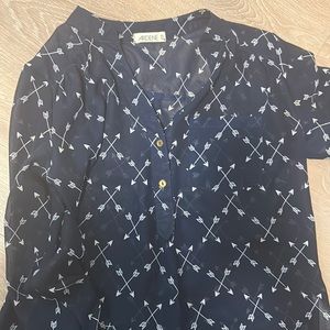 slightly see through blouse